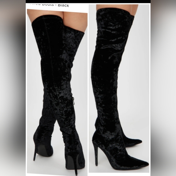 NWT SEXXXY NAUGHTY THIGH HIGH STILETTOS HEELS 9 - Picture 3 of 6